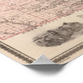 Map of Boone County, State of Iowa ポスター (角)