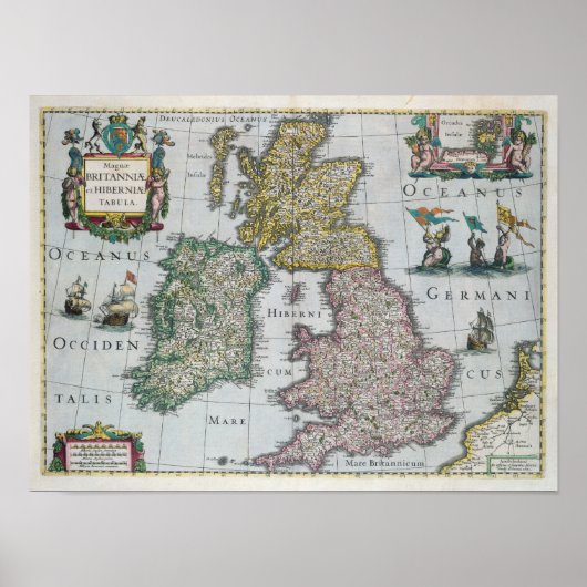 Map of Britain | 1631 ポスター (正面)