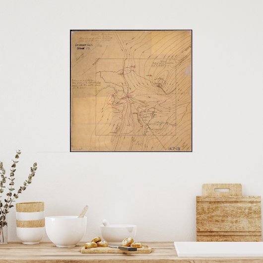 Map of Cumberland Gap ポスター (キッチン)