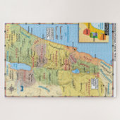 Map of Division of Canaan Twelve Tribal Lands ジグソーパズル (横)