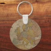 Map of Europe | 1700 キーホルダー (正面)
