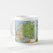 Map_of_Europe、_1923b コーヒーマグカップ (正面左)