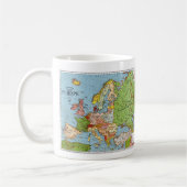 Map_of_Europe、_1923b コーヒーマグカップ (左)