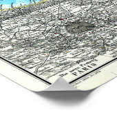 Map of France (1891) ポスター (角)