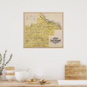 Map of Goodhue County, Minnesota ポスター (キッチン)