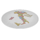 Map of Italy "Boot Roots"  カッティングボード (角)