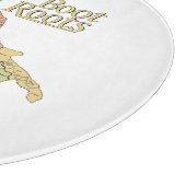 Map of Italy "Boot Roots"  カッティングボード (角)