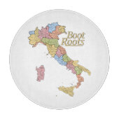 Map of Italy "Boot Roots"  カッティングボード (正面)
