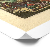 Map of Jerusalem by Nicolaes Visscher 1660 ポスター (角)