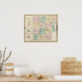 Map of Marquette County & Westfield ポスター (キッチン)