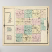 Map of Marquette County & Westfield ポスター (正面)