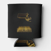 Map of Massachusetts, Gold Map 缶クーラー (正面)
