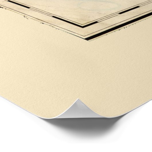 Map of Maui, Hawaiian Island (1885) ポスター (角)