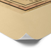 Map of Mexico by Henry Tanner (1846) ポスター (角)