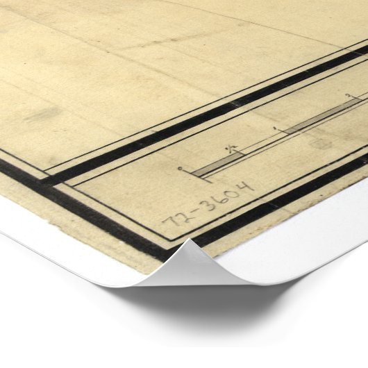 Map of Monmouth County New Jersey (1781) ポスター (角)