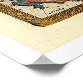 Map of Northern Asia by Abraham Ortelius 1603 ポスター (角)