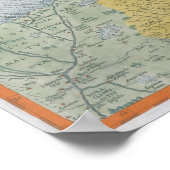 Map of Palestine ポスター (角)