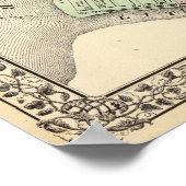 Map of Parkersburg, West Virginia ポスター (角)