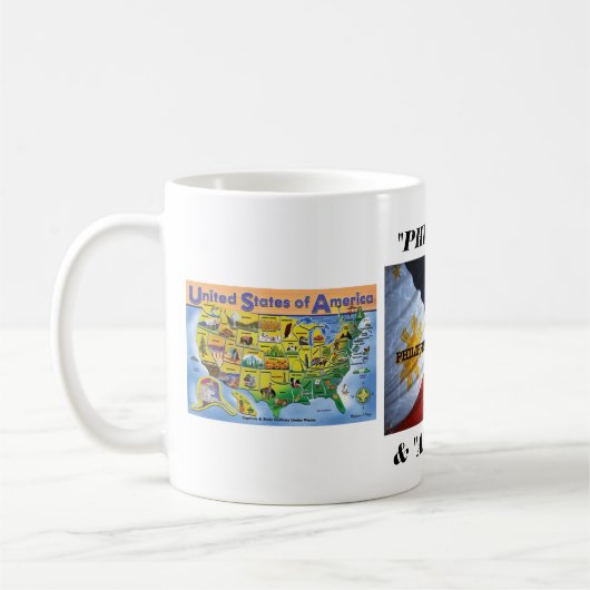 map_of_phi…および米国 コーヒーマグカップ (左)
