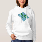 Map Of Philippines Womens Hoodie パーカ (正面)