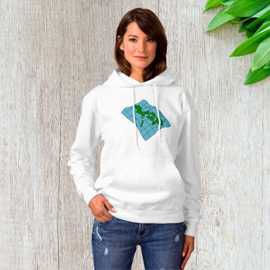 Map Of Philippines Womens Hoodie パーカ