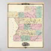 Map of Polk County, State of Wisconsin ポスター (正面)