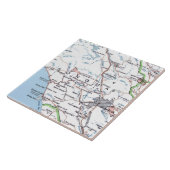 Map of Sonoma County CA -Blue タイル (側面)