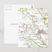 Map of Sonoma County CA Postcard ポストカード (正面/裏面)