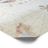 Map of South America ポスター (角)