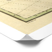 Map of South America by Finley 1826 ポスター (角)