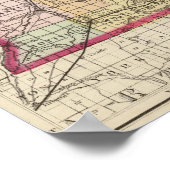 Map of St Joseph County, Michigan ポスター (角)