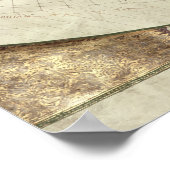 Map of the known world, from 'Geographia' ポスター (角)