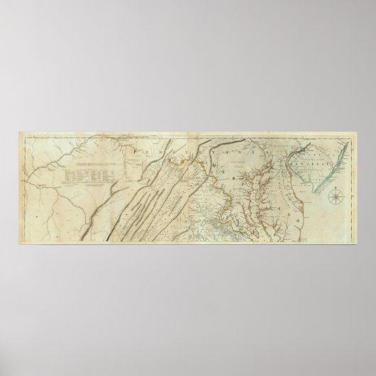Map of the most Inhabited part of Virginia, NJ. PA ポスター (正面)