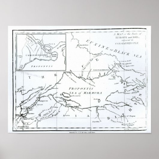 Map of the parts of Europe and Asia ポスター (正面)