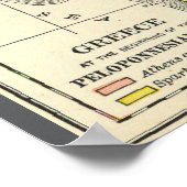 Map of the Peloponnesian War (1899) ポスター (角)