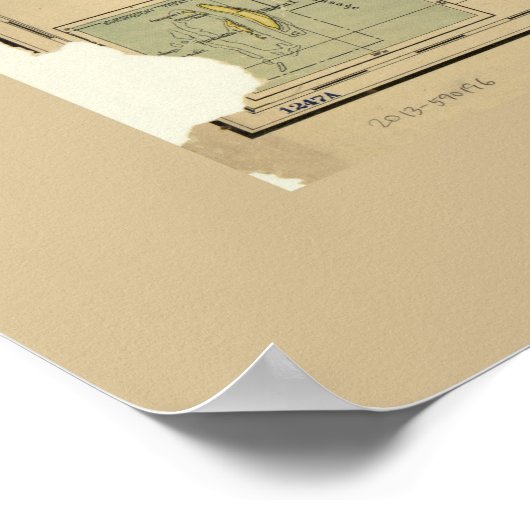 Map of the Philippine Islands (1908) ポスター (角)