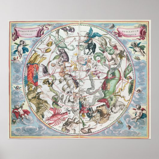 Map of the Southern Hemisphere ポスター (正面)