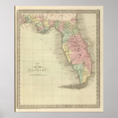 Map of the State of Florida ポスター (正面)