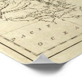 Map of the West Indies ポスター (角)