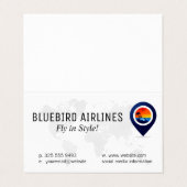 Map of the World | Tropical Island 名刺 (外部フラット)