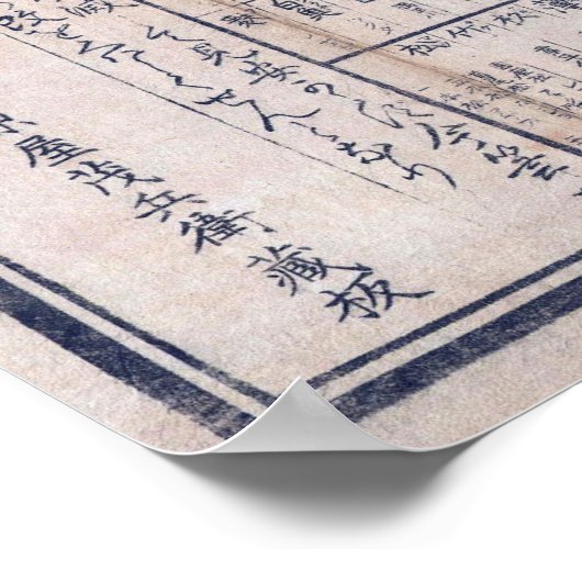 MAP of TOKYO JAPAN  1849 ポスター (角)