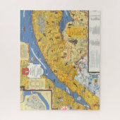 Map of Vacanes、Quebec、Gaspesie （カナダ） ジグソーパズル (縦)