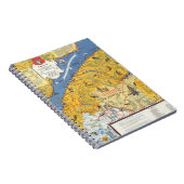 Map of Vacanes、Quebec、Gaspesie （カナダ） ノートブック (右側)