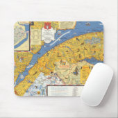 Map of Vacanes、Quebec、Gaspesie （カナダ） マウスパッド (マウス)