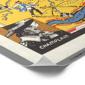 Map of Vacanes, Quebec, Gaspesie (Canada) ポスター (角)