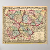 Map of Winfield, West Virginia ポスター (正面)