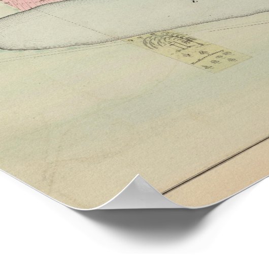 Map of Winona, Minnesota ポスター (角)