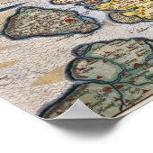 Map of Zeeland, c.1560 ポスター (角)