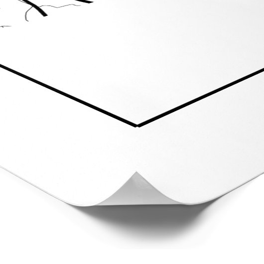 Mapa Da Cidade Braga Estilo Linha Clássico ポスター (角)