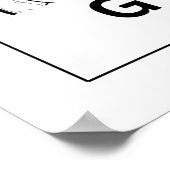 Mapa Da Cidade Guimarães Estilo Linha Clássico ポスター (角)